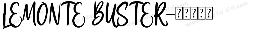 LEMONTE BUSTER字体转换